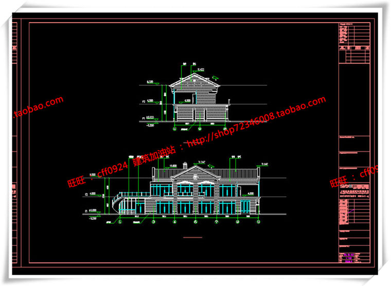 建筑图纸197新中式风格商业/商业街有su模型/cad图纸/效果图/3Dmax