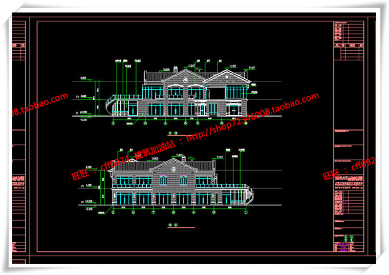 建筑图纸197新中式风格商业/商业街有su模型/cad图纸/效果图/3Dmax