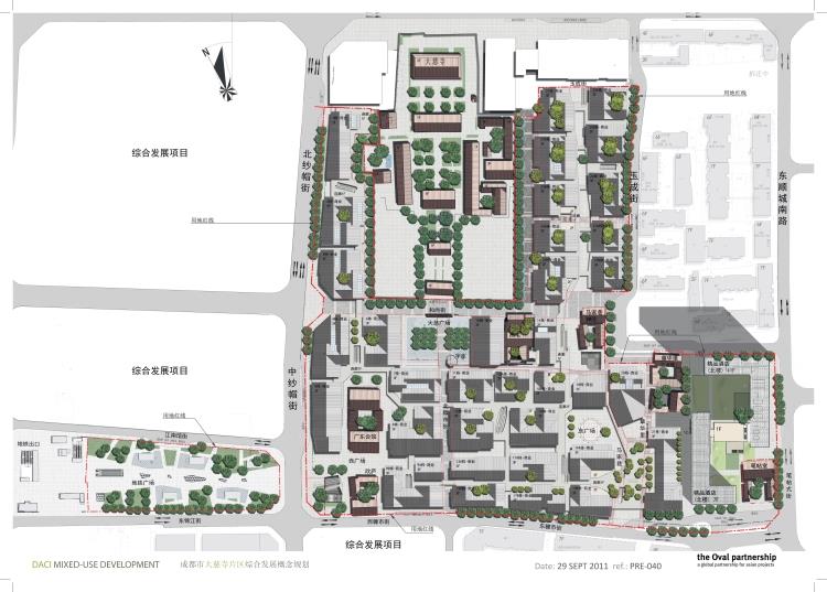 成套-成都太古里商业街文本CAD施工图纸实景效果图SU模型