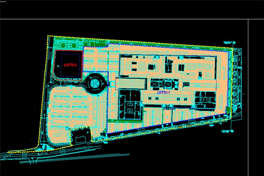 商业中心：max+su+效果图+cad(总图平面立面)