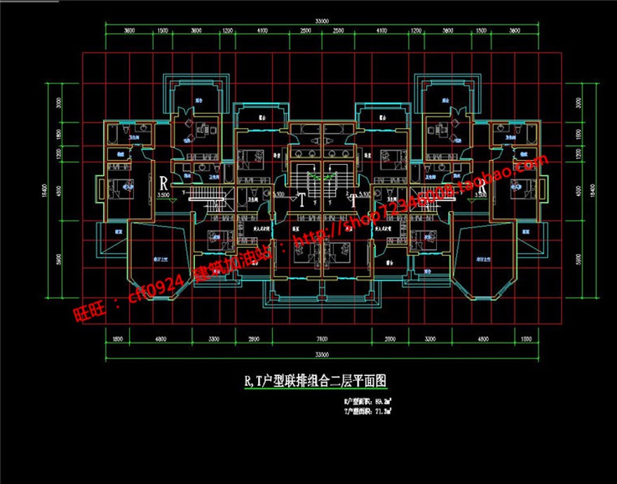 一套美丽新农村乡村豪华大商业别墅三层自建房建筑方案有cad建筑资源