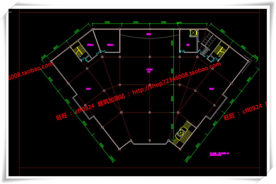 建筑图纸217江西上饶欧式美式商业/住宅/商住楼SU模型+cad图纸+效果图