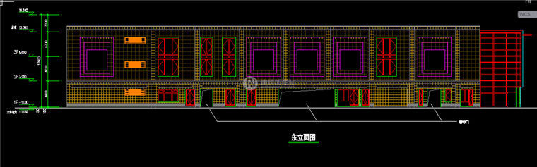 建筑图纸189沿街商业SU模型/cad图纸/效果图/施工图方案设计图