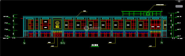 建筑图纸189沿街商业SU模型/cad图纸/效果图/施工图方案设计图