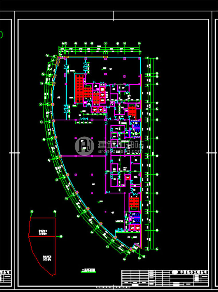 建筑图纸189沿街商业SU模型/cad图纸/效果图/施工图方案设计图