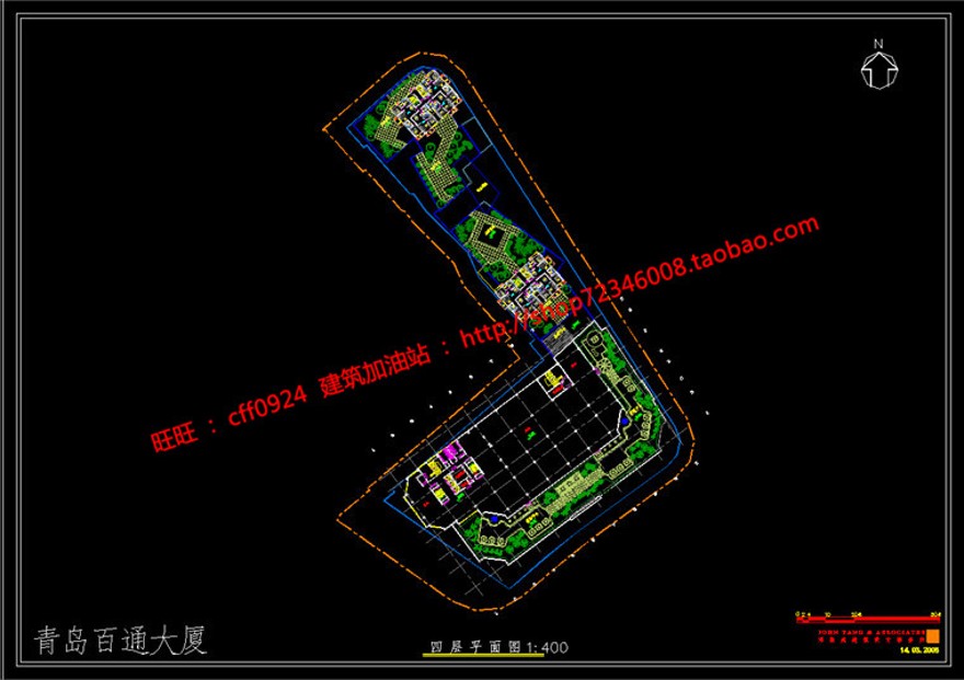 商住楼商业设计综合体设计su模型效果图cad图纸平立剖建筑景观规划资料