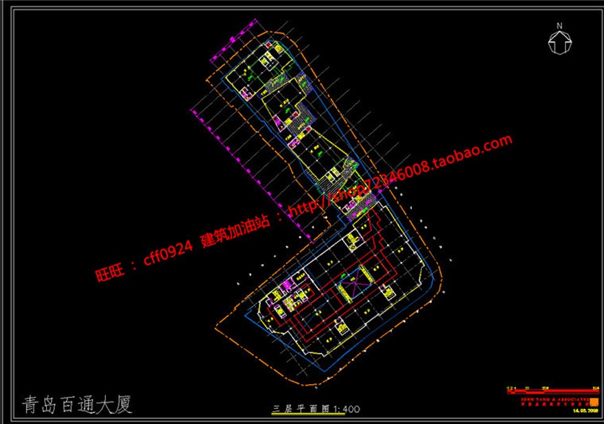 商住楼商业设计综合体设计su模型效果图cad图纸平立剖建筑景观规划资料