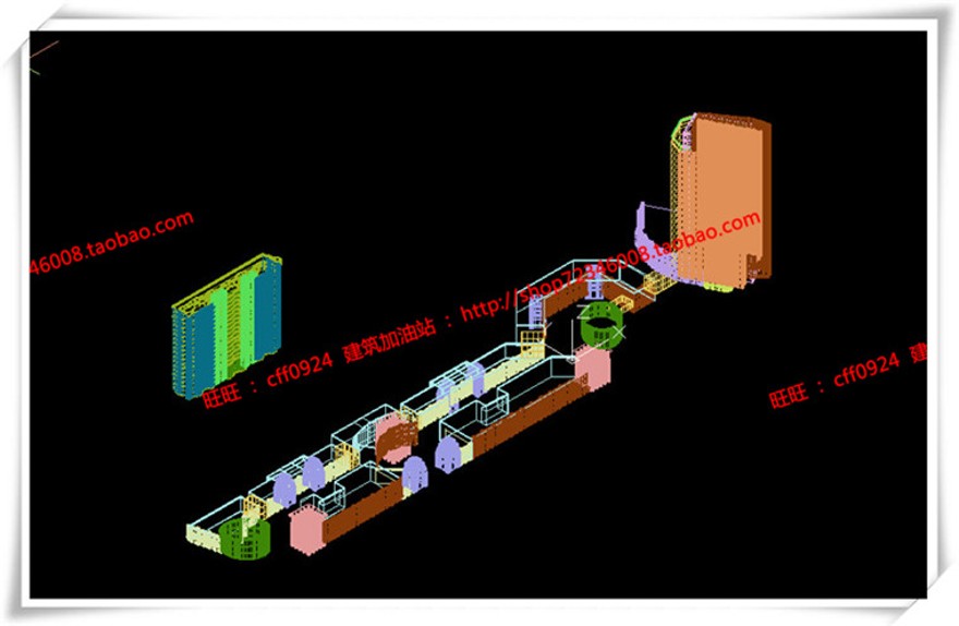 建筑图纸234宁波广洋商住宅楼cad平立面总图artdecosu模型+效果图