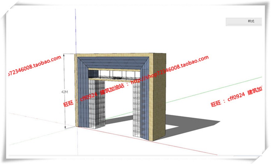 建筑图纸234宁波广洋商住宅楼cad平立面总图artdecosu模型+效果图