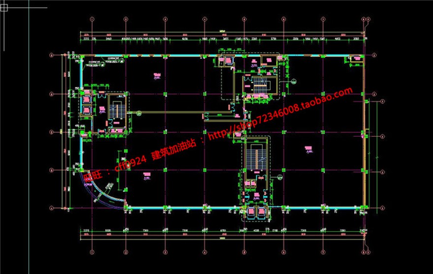 商住楼建筑方案设计cad施工图+su模型+效果图