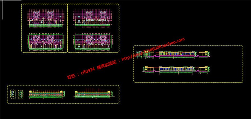 商住楼建筑方案设计cad施工图+su模型+效果图