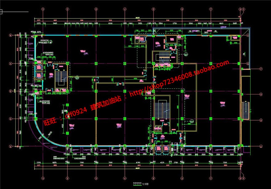 商住楼建筑方案设计cad施工图+su模型+效果图