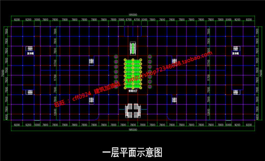 cad建材市场厂房仓库设计cad施工图+效果图