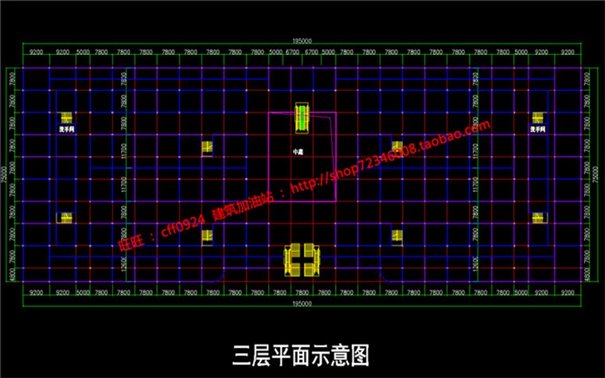 cad建材市场厂房仓库设计cad施工图+效果图