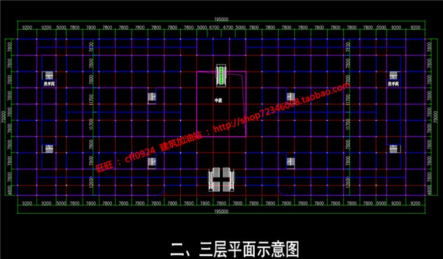 cad建材市场厂房仓库设计cad施工图+效果图