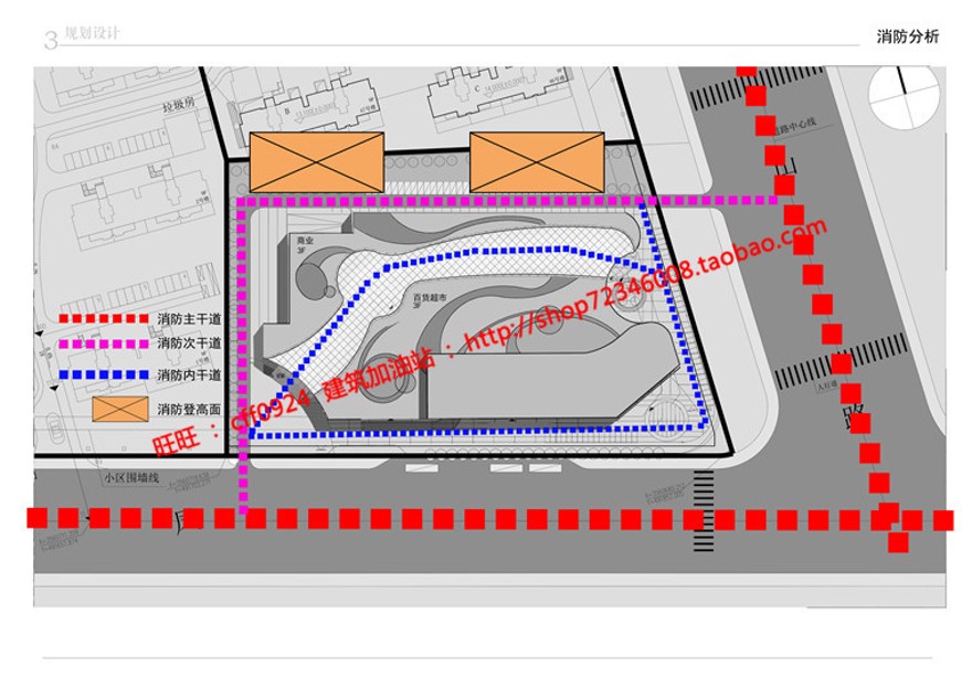 商业mall购物中心步行街商场超市cad图纸su模型文本排版