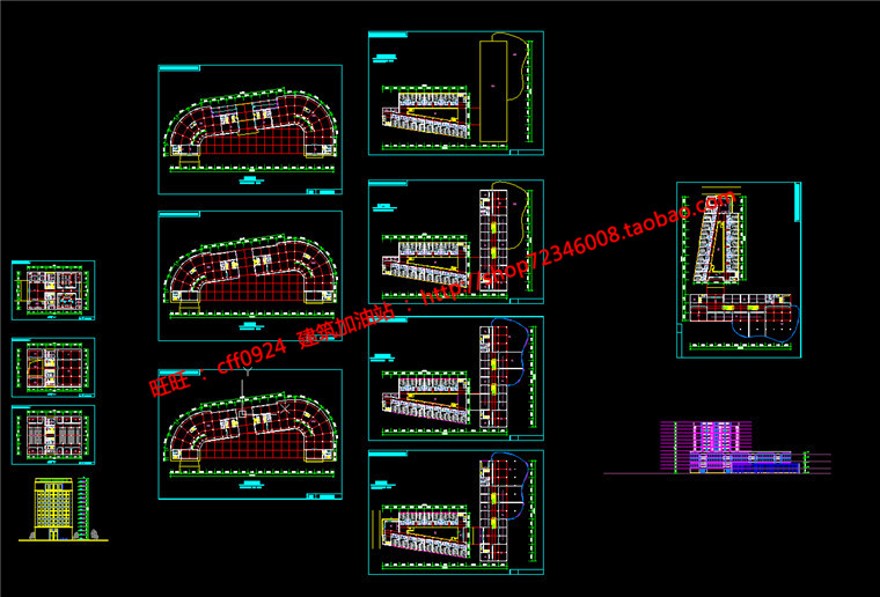 商业设计综合体办公酒店商业cad图纸su模型效果图3Dmax