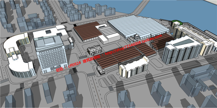 商业设计综合体办公酒店商业cad图纸su模型效果图3Dmax