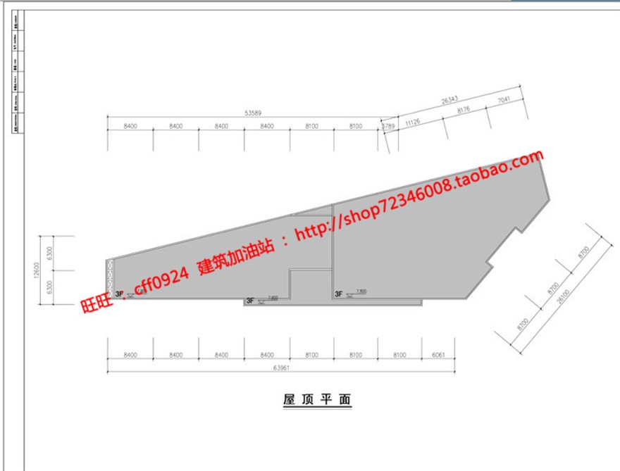 cad总图平面图纸效果图方案文本古镇商业街改造建筑建筑资源