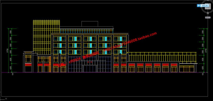 cad总图平面图纸效果图方案文本古镇商业街改造建筑建筑资源