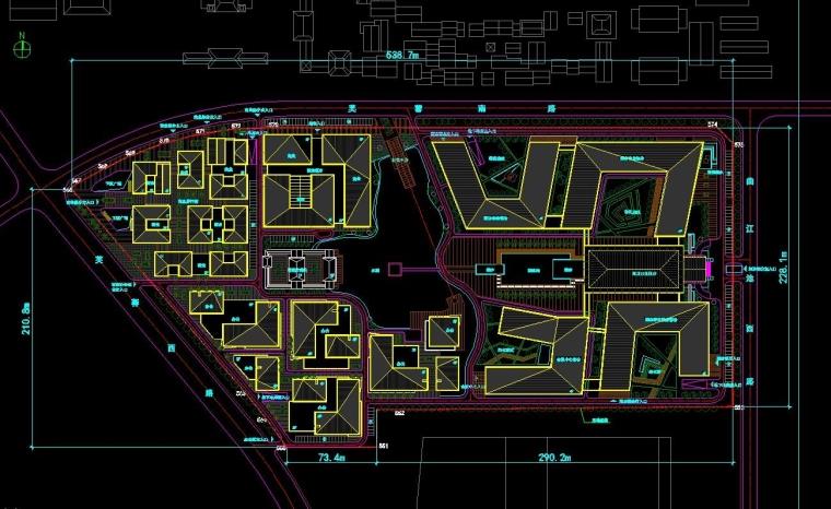 成套-商业街建筑现代风风格设计方案文本和CAD高清效果图