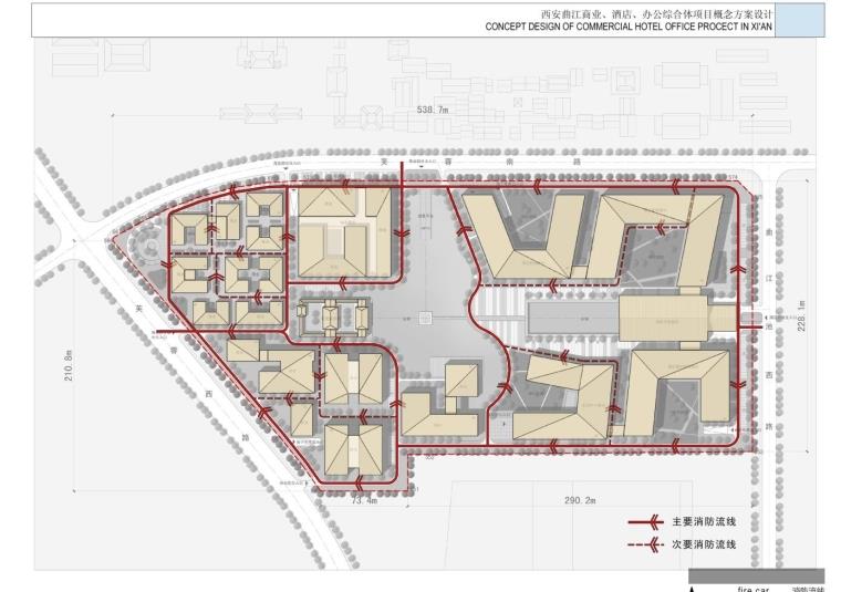 成套-商业街建筑现代风风格设计方案文本和CAD高清效果图