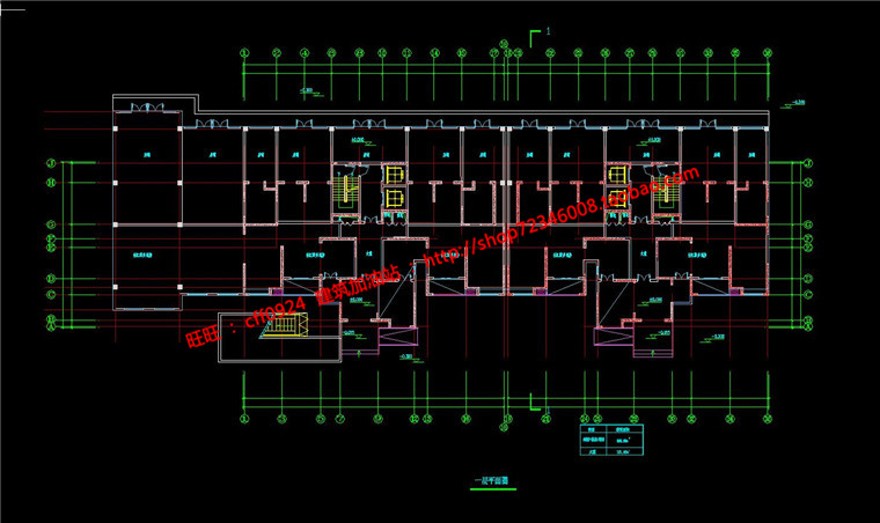 单体住宅楼建筑方案设计全套学生作业cad平立剖效果建筑资源