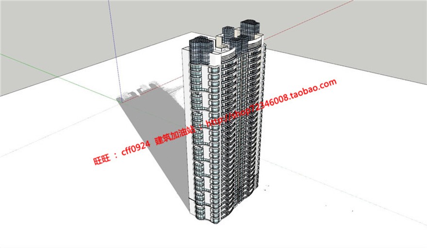 单体住宅楼建筑方案设计全套学生作业cad平立剖效果建筑资源