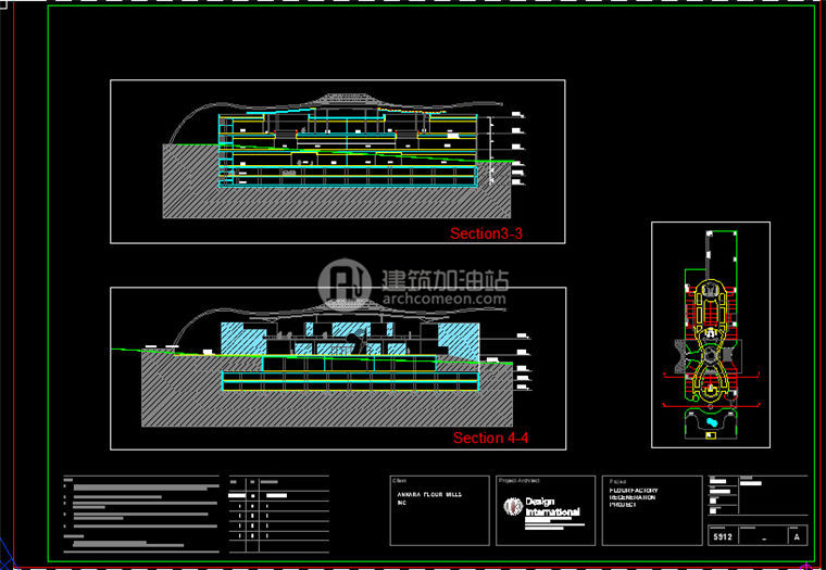 建筑图纸190商业/商业设计综合体老外设计CAD图纸+SU模型+3Dmax