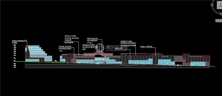 建筑图纸190商业/商业设计综合体老外设计CAD图纸+SU模型+3Dmax