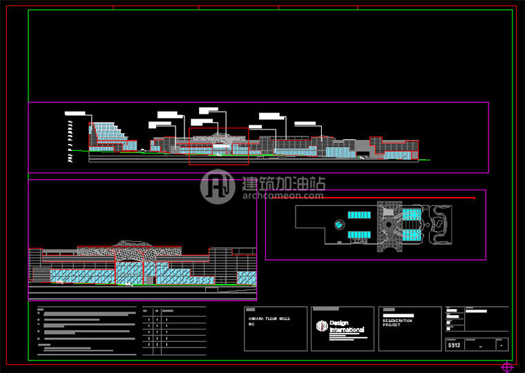 建筑图纸190商业/商业设计综合体老外设计CAD图纸+SU模型+3Dmax