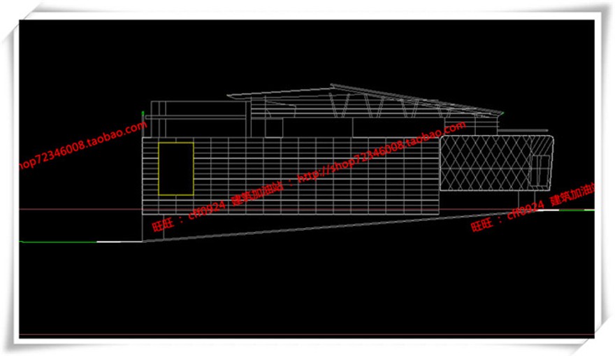 建筑图纸216西沧商业设计综合体现代风cad平立面总图+su模型+效果图+3Dmax