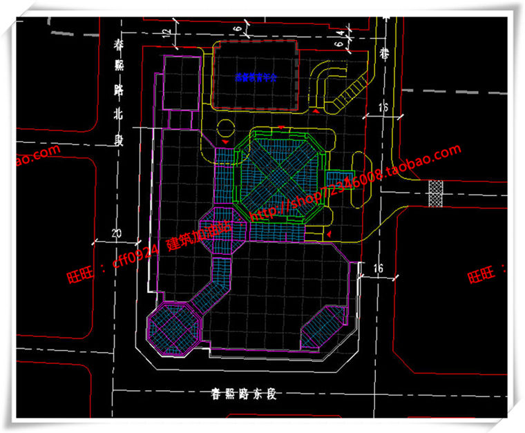 建筑图纸193沿街商业欧式美式高层住宅办公SU模型+cad图纸+效果图+3Dmax