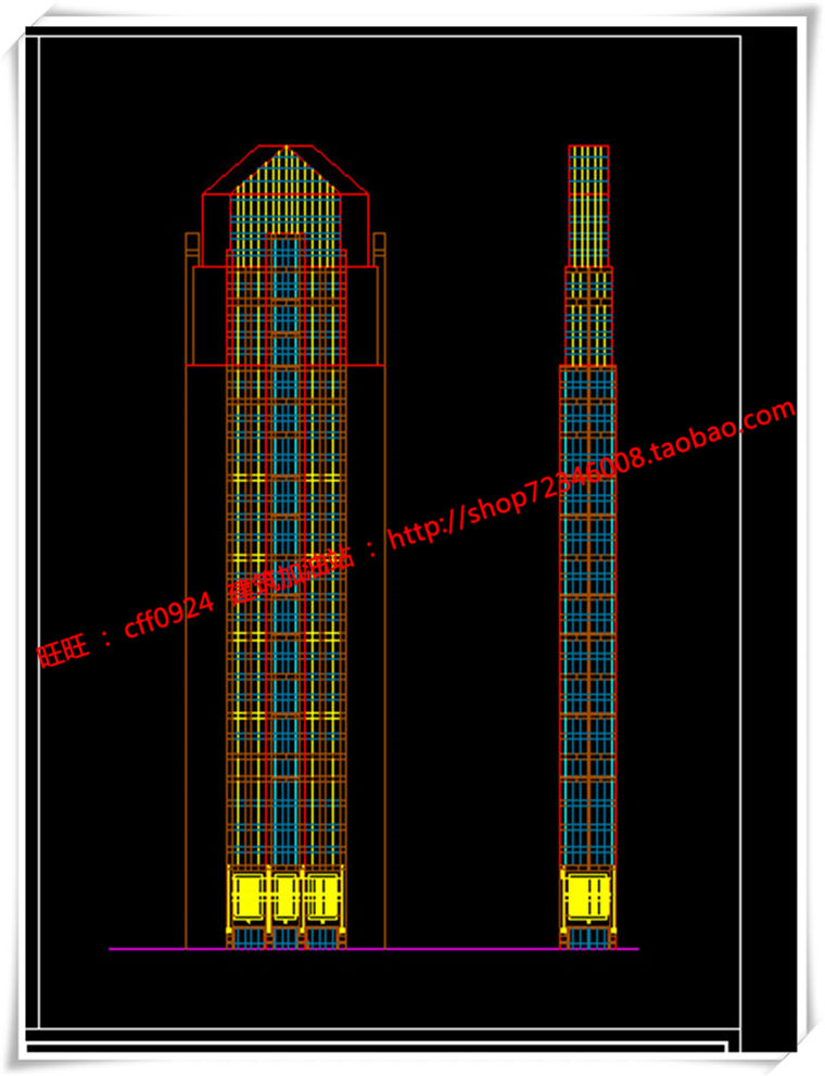 建筑图纸193沿街商业欧式美式高层住宅办公SU模型+cad图纸+效果图+3Dmax