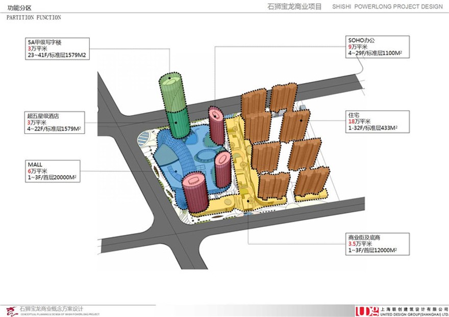 办公商场中标景观建筑规划项目文本pdf建筑方案设计cad总图效果图