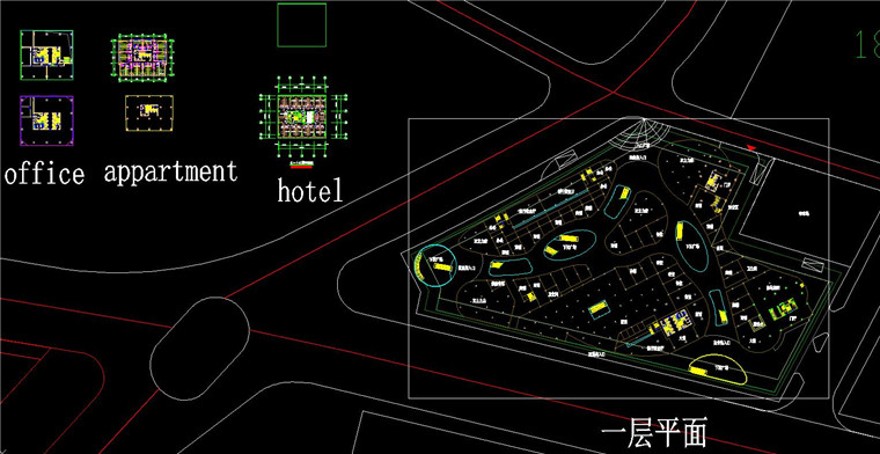 城市规划设计设计综合体设计文本/效果图/CAD总图平立剖施工图纸