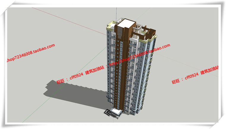 建筑图纸277小区高层住宅住宅比较齐全cad图纸/SU模型/草图模型/效建筑资源