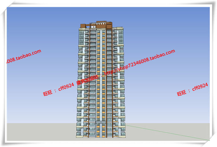 建筑图纸277小区高层住宅住宅比较齐全cad图纸/SU模型/草图模型/效建筑资源