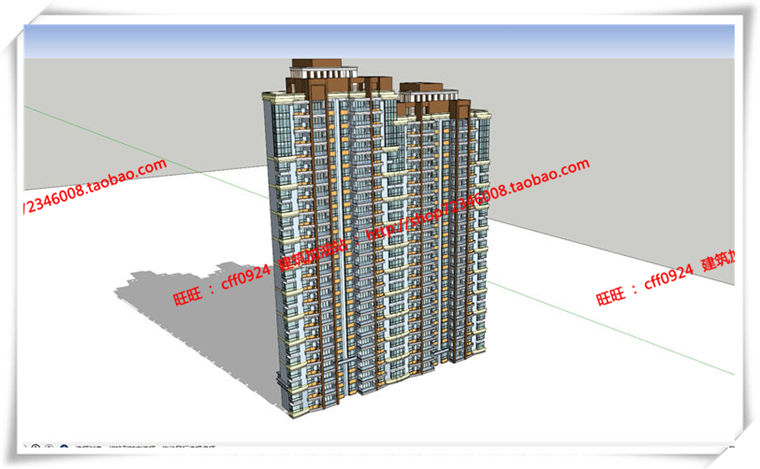 建筑图纸277小区高层住宅住宅比较齐全cad图纸/SU模型/草图模型/效建筑资源