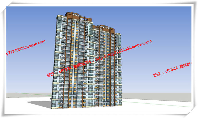 建筑图纸277小区高层住宅住宅比较齐全cad图纸/SU模型/草图模型/效建筑资源