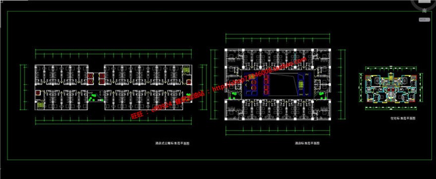 商业广场一套建筑方案设计cad图纸平立剖+方案文本