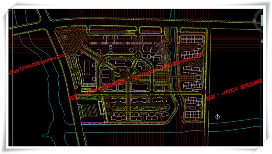 建筑图纸206商业三个方案商业/办公/公寓/餐饮有SU模型+cad图纸+文本