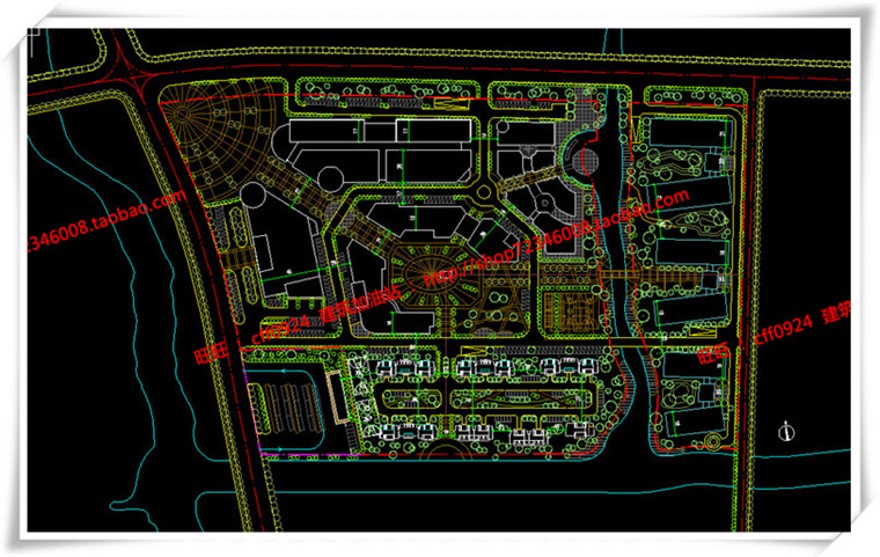 建筑图纸206商业三个方案商业/办公/公寓/餐饮有SU模型+cad图纸+文本