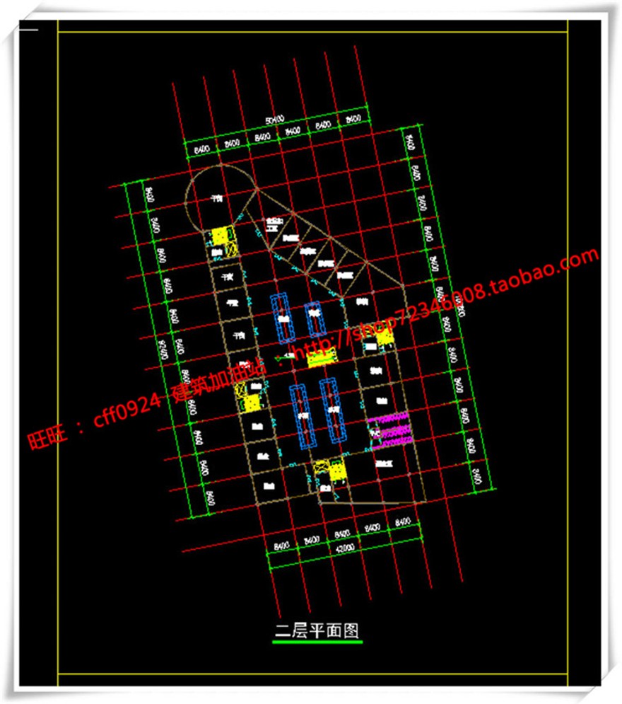 建筑图纸206商业三个方案商业/办公/公寓/餐饮有SU模型+cad图纸+文本