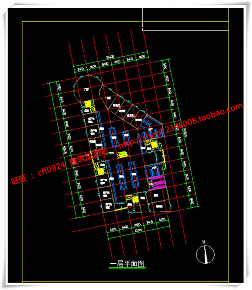 建筑图纸206商业三个方案商业/办公/公寓/餐饮有SU模型+cad图纸+文本