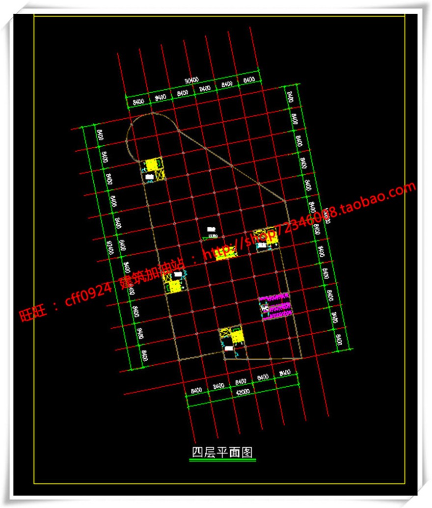 建筑图纸206商业三个方案商业/办公/公寓/餐饮有SU模型+cad图纸+文本