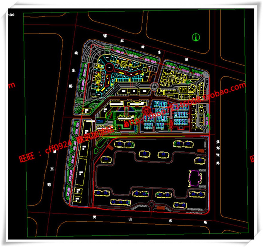 建筑图纸205保利商业广场/中标景观建筑规划项目SU模型+cad图纸+效果图+文本ppt