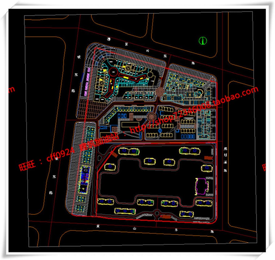 建筑图纸205保利商业广场/中标景观建筑规划项目SU模型+cad图纸+效果图+文本ppt