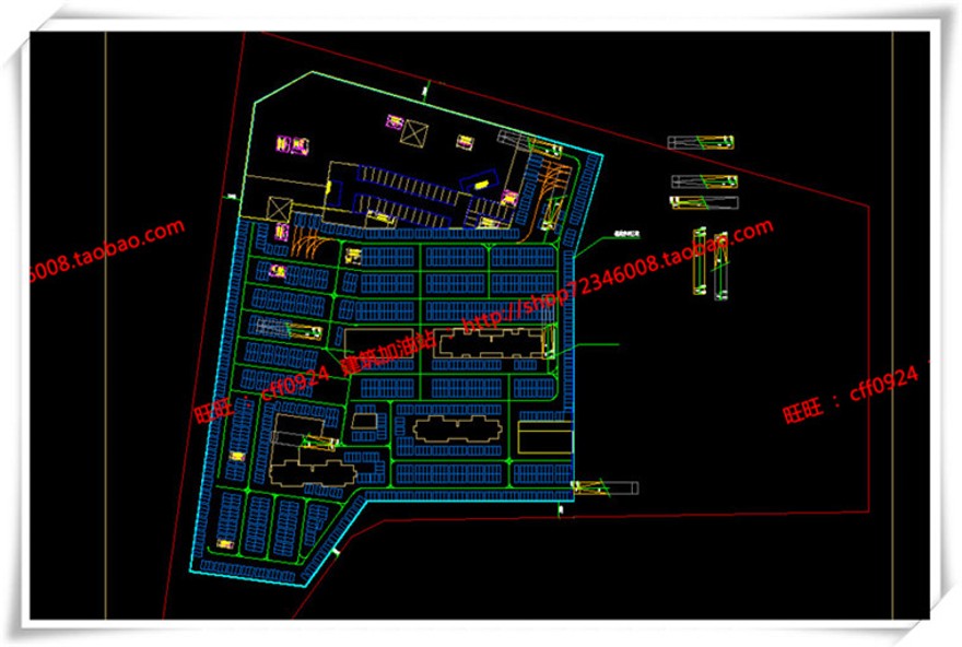 建筑图纸205保利商业广场/中标景观建筑规划项目SU模型+cad图纸+效果图+文本ppt