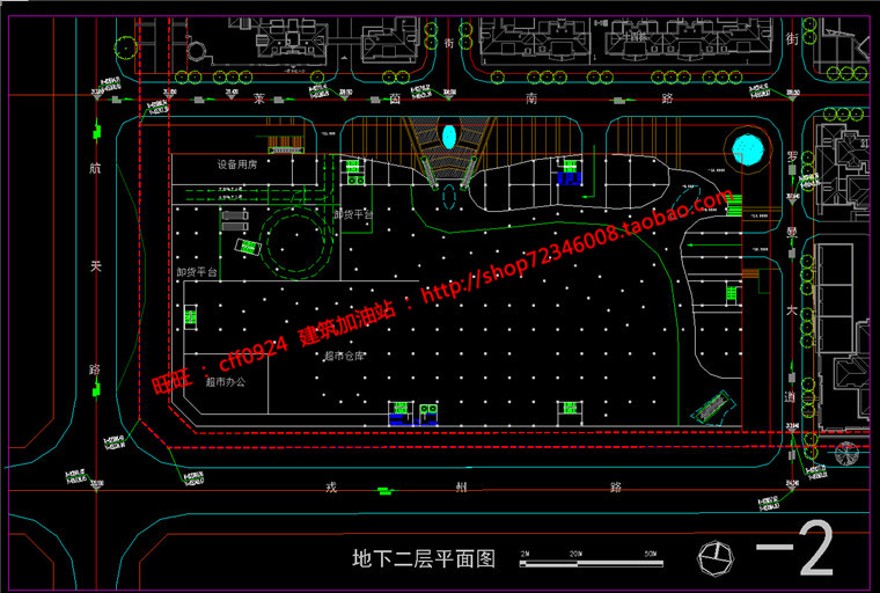 商业街cad图纸+su模型+效果图+文本商业中心百货超市建筑资源